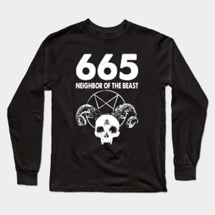 665 Neighbor of the Beast 666 Long Sleeve T-Shirt